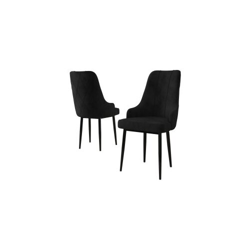 Hanah home set 2 stolice trex black Cene