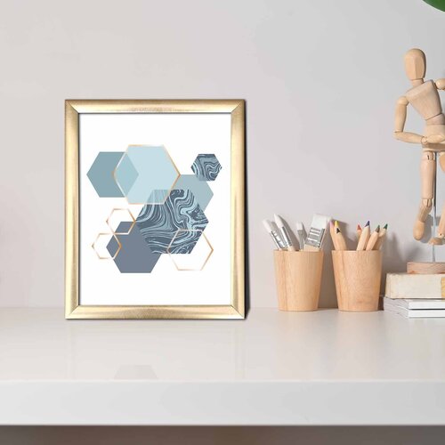 Wallity ACT-007 Multicolor Decorative Framed MDF Painting Cene