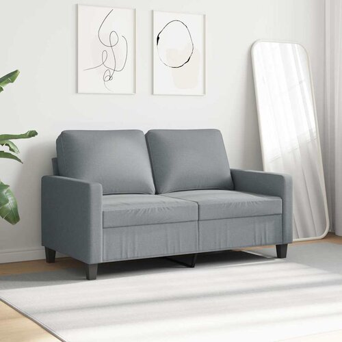  Dvosjed od tkanine svjetlosivi 120 cm Siva Slike