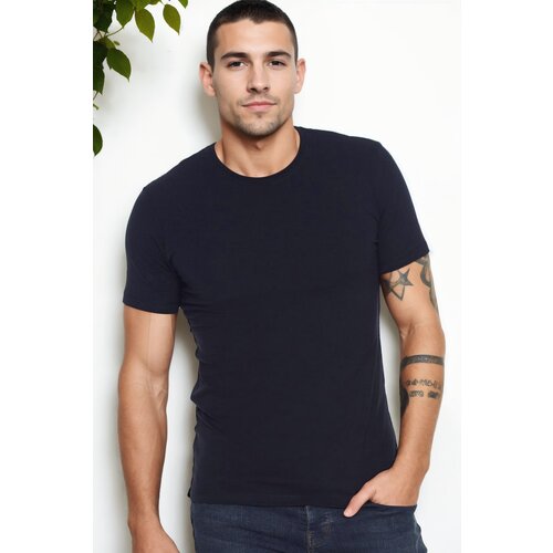 Dewberry T9569 BICYCLE COLLAR MEN'S T-SHIRT-NAVY BLUE Cijene