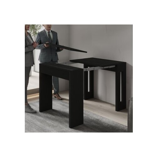 Hanah home Konzolni sto Nivo Black Wood Cene