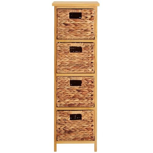 Premier Housewares Visoka komoda od masivne paulovnije u prirodnoj boji 32x100 cm &amp;ndash; Slike