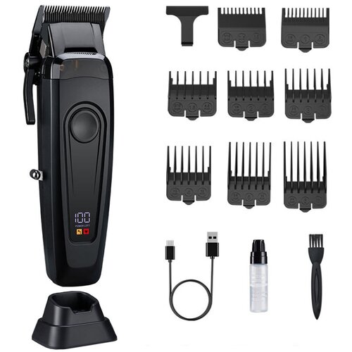 INF Profesionalni strižnik las z brezkrtačnim motorjem in priročno polnilno postajo Black, (5000072124) Cene