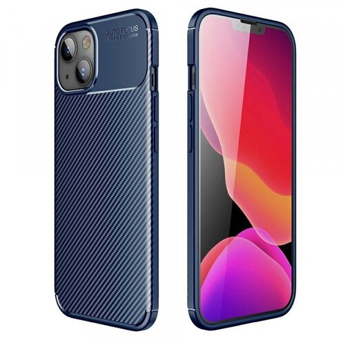  ovitek carbon za iphone 13 6.1 - moder Slike