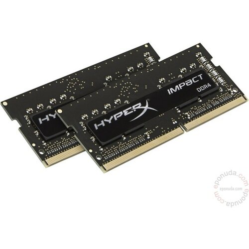 Kingston SODIMM DDR4 16GB (2x8GB kit) 2133MHz HX421S13IBK2/16 HyperX Impact ram memorija Slike