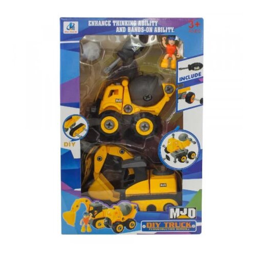  Gradjevinsko vozilo i figura rasklopivi set ( BE11221B ) Cene