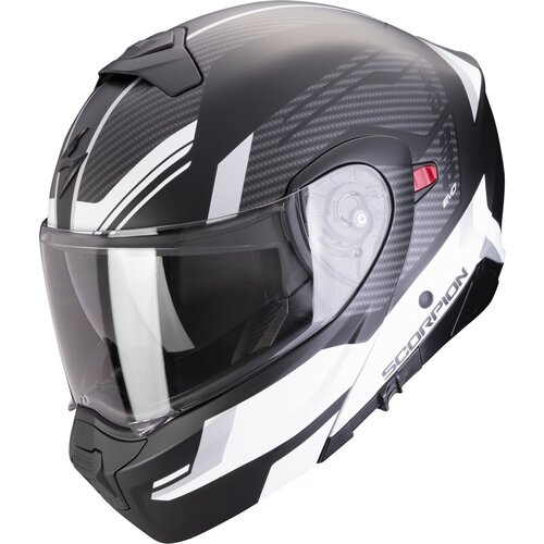 Scorpion Exo-930 evo sikon matt black-silver-white Cene