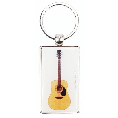  AGIFTY K 1043 Keyring guitar white 8.5*3 cm - privjesak za ključeve Slike