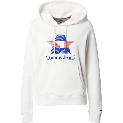 Tommy Jeans Sweater majica kraljevsko plava / svijetlo crvena / bijela