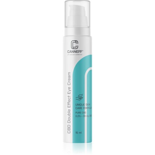 Canneff Balance CBD Double Effect Eye Cream krema za predel okoli oči za korekcijo temnih kolobarjev in gub 15 ml Cene