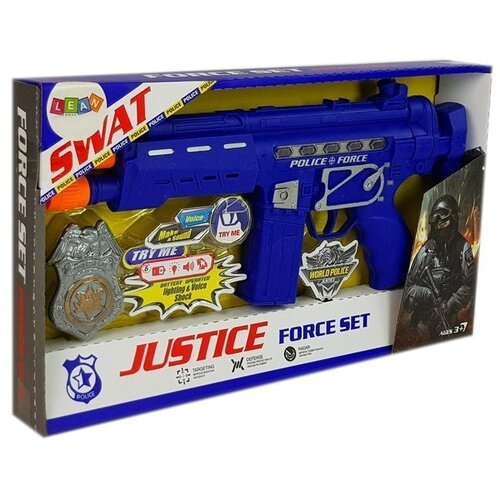  Policijski set Gun Bedge sa zvučnim i svjetlosnim efektima 37 cm Slike