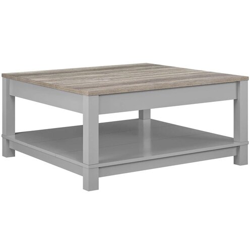 Støraa Siva mizica v hrastovem dekorju 89x89 cm Carver – Cene