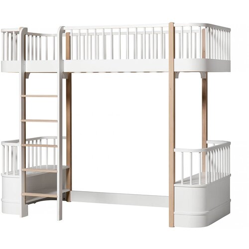 Oliver Furniture® nadstropna postelja original loft bed 90x200 white/oak Cene