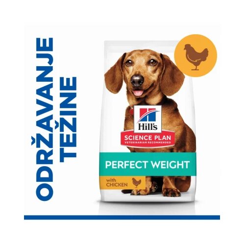 Hill’s science plan dog perfect weight small & mini adult piletina 1.5 kg Cene