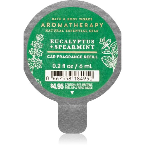 Bath &amp;amp; Body Works Eucalyptus Spearmint di&amp;scaron;ava za avto nadomestno polnilo 6 ml Slike