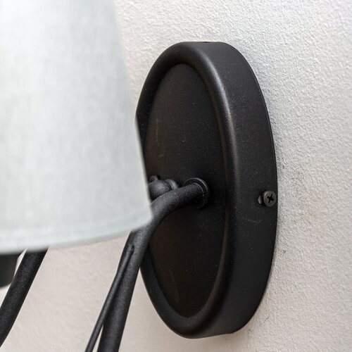  Zidna lampa MALBO 2xE27/15W/230V siva/crna Slike