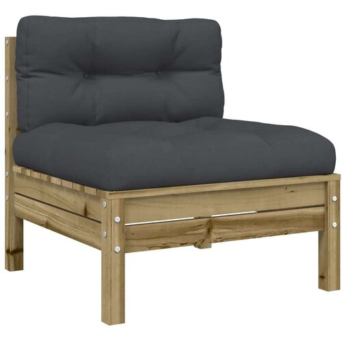  6-dijelni set vrtnih sofa od impregnirane borovine s jastucima Slike
