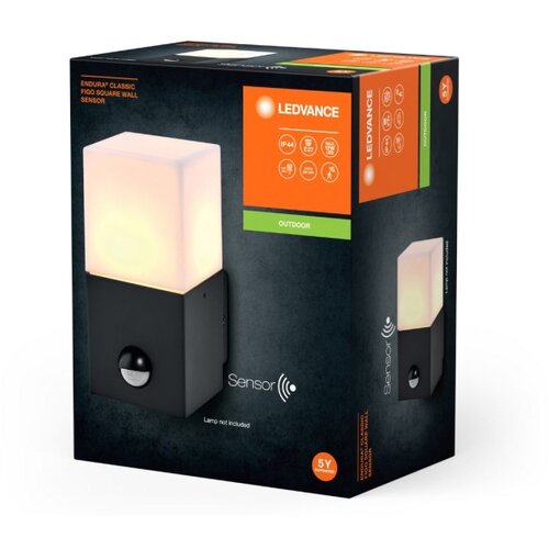 Ledvance Spoljno zidno svetlo sa senzorom FIGO SQUARE 1xE27/20W/230V Slike