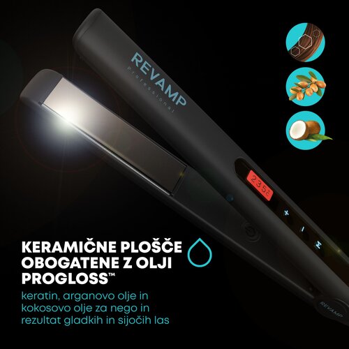 REVAMP ProGloss Touch Digital Ceramic ST-1500 likalnik za lase, (21589144) Slike