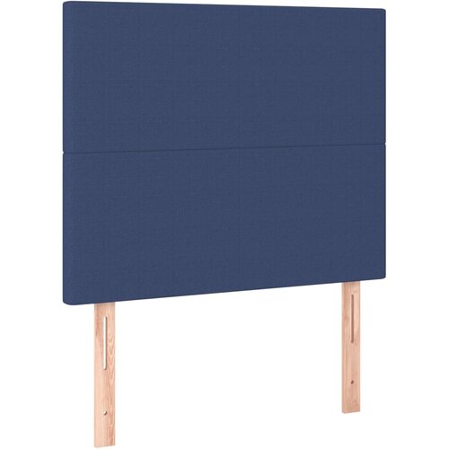  Krevet s oprugama i madracem plavi 90 x 200 cm od tkanine Slike
