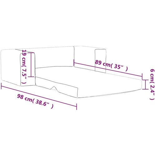  Dječji dvosjed na razvlačenje krem mekani pli&amp;scaron;ani Krema Sofa bed Slike