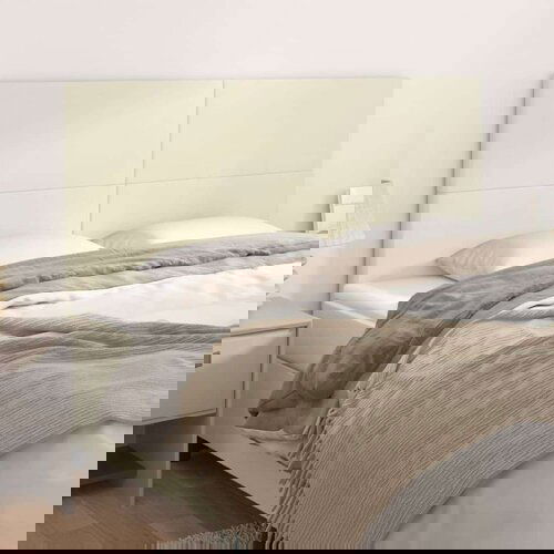  Posteljno vzglavje 4 kosa krem 90x5x78/88 cm umetno usnje, (20952303) Cene