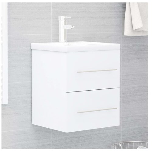  Ormarić  za umivaonik bijeli 41 x 38 5 x 48 cm od iverice Cijene