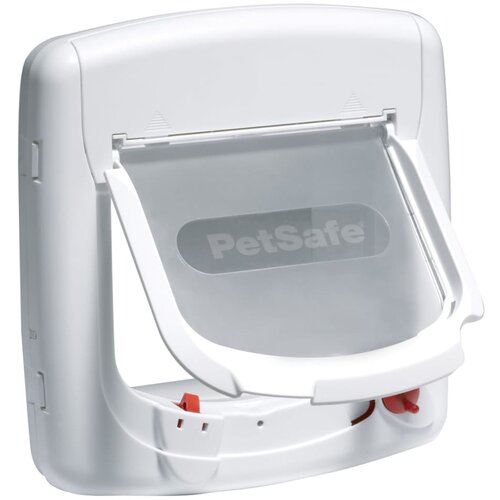 PetSafe Magnetna 4-smerna mačja loputa za vrata Deluxe 400 bela, (20770132) Cene