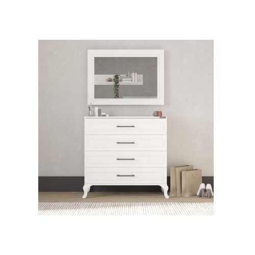 Hanah home Komoda Sfn-1004-Dd-1, 90x89x45 cm, Bijela Cene