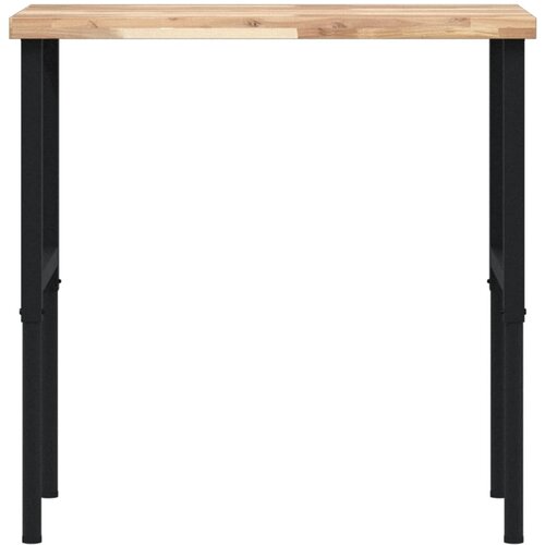  Radni stol 100x60x(73-99,5) cm masivno drvo bagrema pravokutni Slike