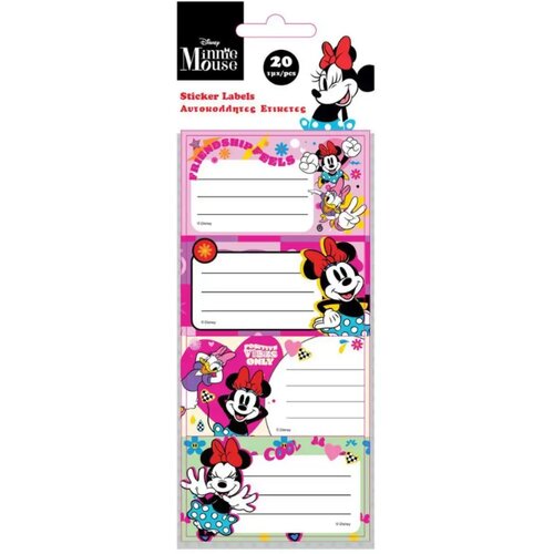 Luna Minnie Mouse 20 kom samoljepljive naljepnice za bilježnicu Cene