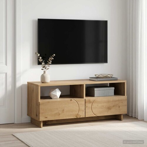  TV stalak 90 x 34.5 x 40 cm Hrast artisan Konstruirano drvo Cijene
