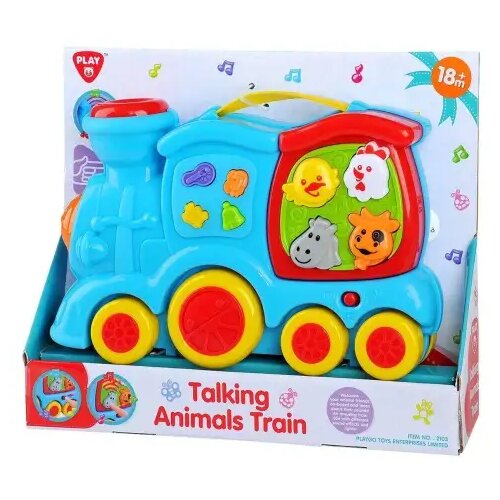 Play Go Playgo: Veseli živalski vlak za dojenčke z zvokom in glasbo Cene