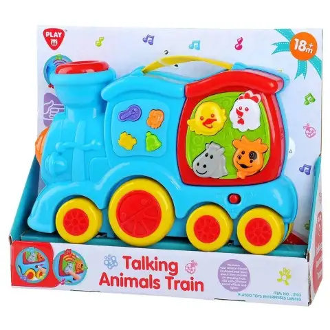 Play Go Veseli životinjski dječji vlak sa zvukom i glazbom Cene
