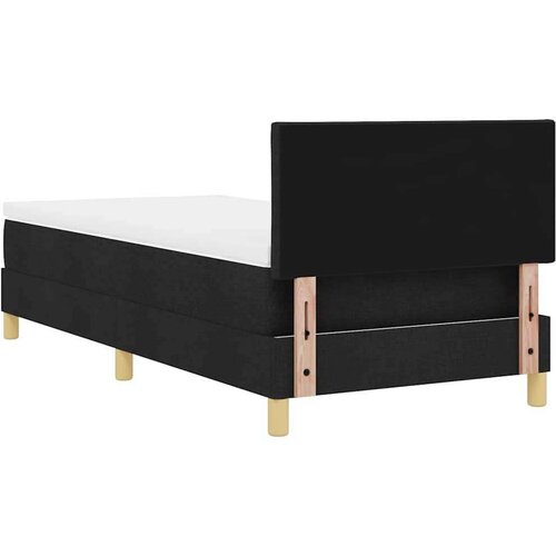 Box spring krevet s madracem Crna 100 x 200 cm tkanina Slike