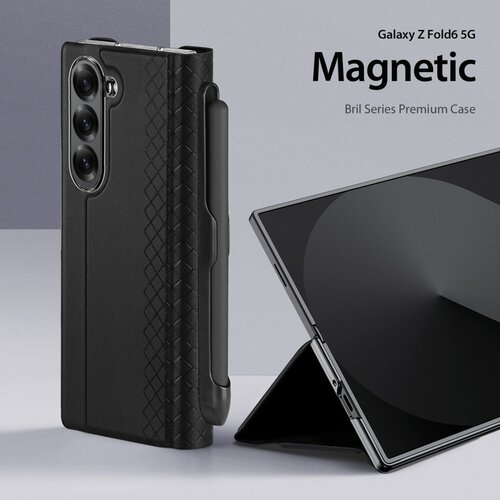 Dux ducis BRIL torbica s držačem za olovku za SAMSUNG GALAXY Z Fold 6 - crna Slike
