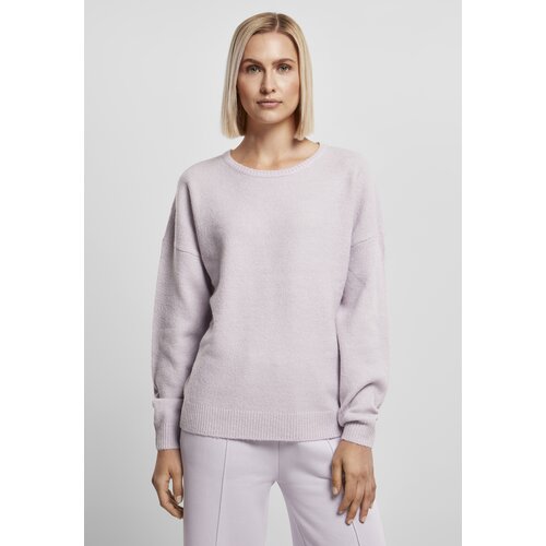 UC Curvy Women's chunky fluffy soft lilac sweater Slike