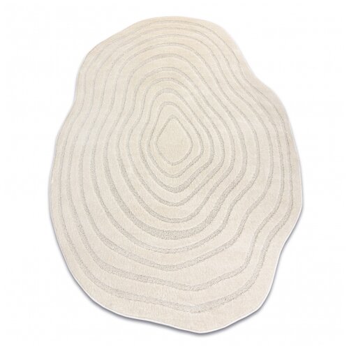 RugsX DUNE 8070 SHAPE preproga kremna – Linije, struktura, nepravilna oblika 133x190 cm, (5000231745) Cene