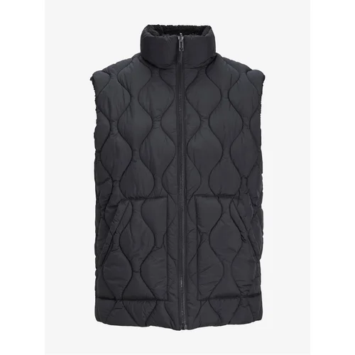 Jack & Jones Men's Black Reversible Vest Side - Men