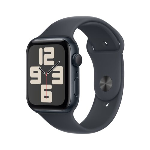 Apple Watch SE2 v3 GPS 44mm Midnight Alu Case with Midnight Sport Band &amp;ndash; S/M Slike