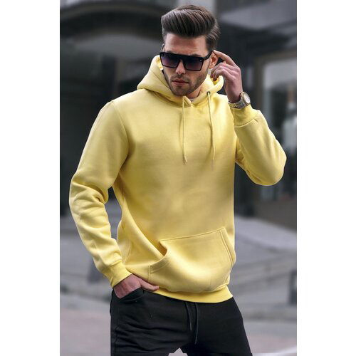 Madmext Men's Yellow Sweatshirt 5339 Slike