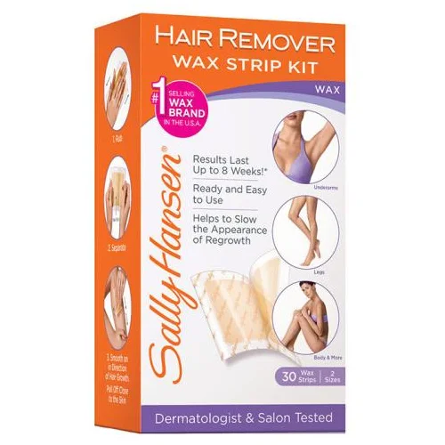 Sally Hansen Wax Hair Remover Wax Strip Kit For Body proizvodi za depilaciju 30 kom za ženske