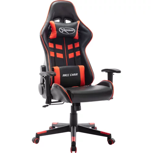 vidaXL Igraća stolica od umjetne kože crno-crvena
