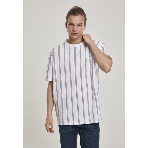 Urban Classics Heavy Oversized T-Shirt AOP Stripe White/Navy Slike