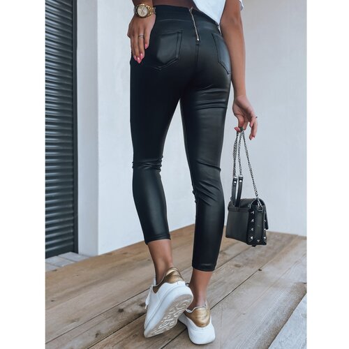 DStreet Waxed women's pants ANELIA black UY1330 Cene