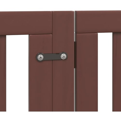  Vrata za pse s vrata&amp;scaron;cima 6 panela sklopiva 300 cm drvo topole Smeđa 50 x 60 x 2 cm Slike