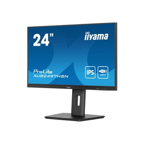 Iiyama ProLite XUB2497HSN-B2 LED zaslon Energetska učinkovitost 2021 E (A - G) 60.5 cm (23.8 palac) 1920 x 1080 piksel 1 Slike