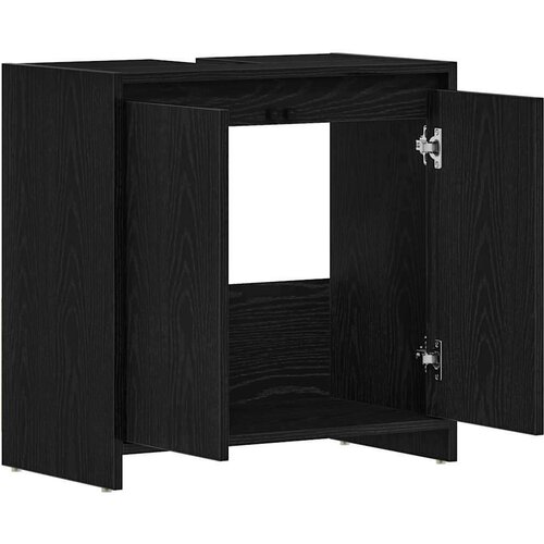 vidaXL Kupaonski ormarić crni hrast 60x33x60 cm izrađeno drvo Cijene