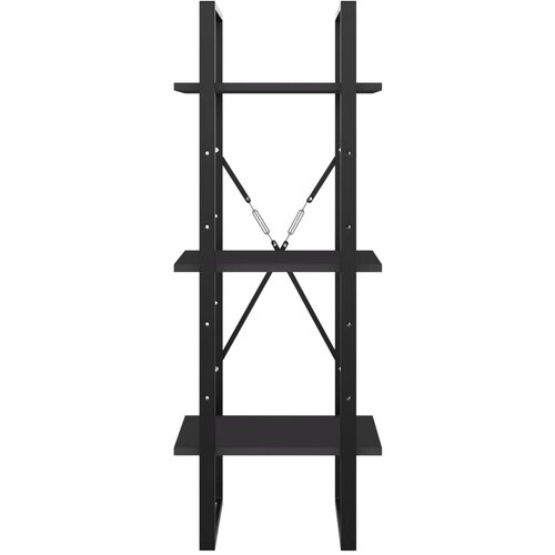  za knjige 3 razine sivi 40x30x105 cm konstruirano drvo Slike