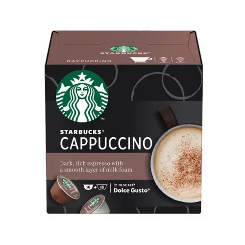 Starbucks Cappuccino by NESCAFÉ® Dolce Gusto®, kapsule za kavu, (12 kapsula / 6 napitaka), kutija, 120 g